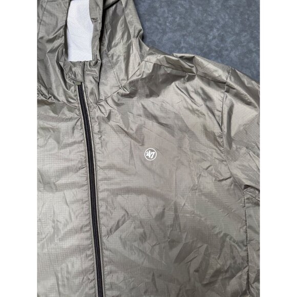 Philadelphia Phillies'47 Forward Grey Reflective Jacket - Size Large - Packable - Picture 2 of 11